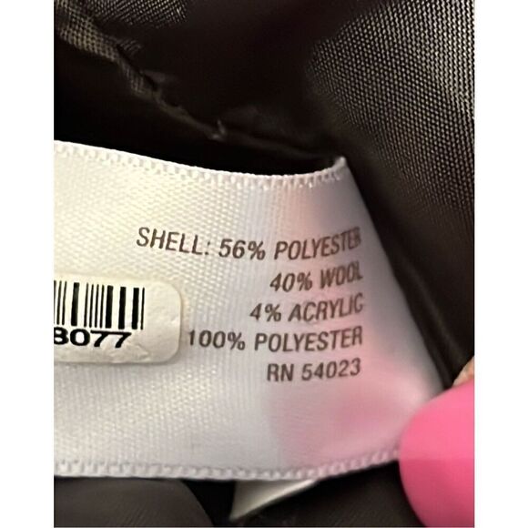 Old Navy Women Medium Grey Wool Blend Double Breasted Peacoat Trench Coat Jacket - Picture 5 of 8